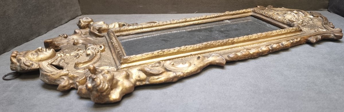 Paire de miroirs d'une extrême rareté – Rome, XVIIe siècle – Baroque-photo-1