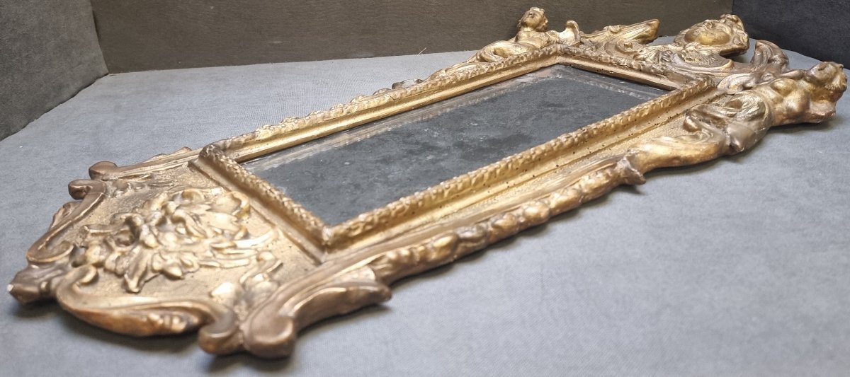 Paire de miroirs d'une extrême rareté – Rome, XVIIe siècle – Baroque-photo-2