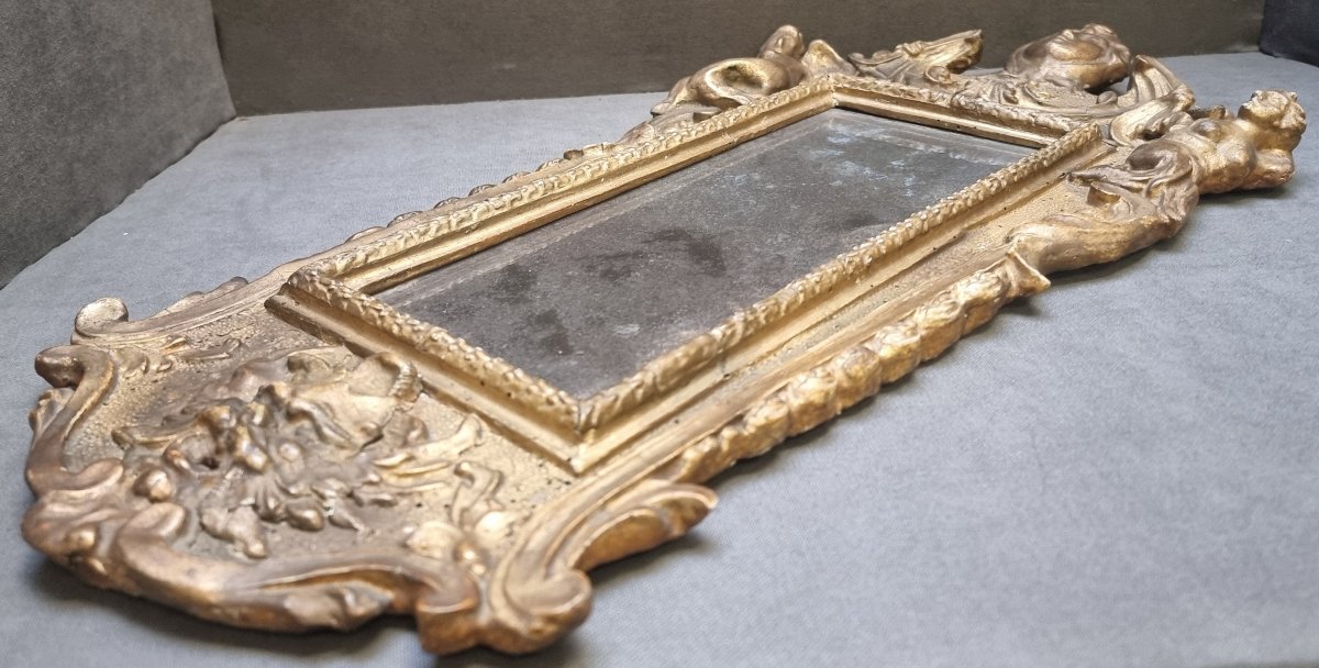 Paire de miroirs d'une extrême rareté – Rome, XVIIe siècle – Baroque-photo-4