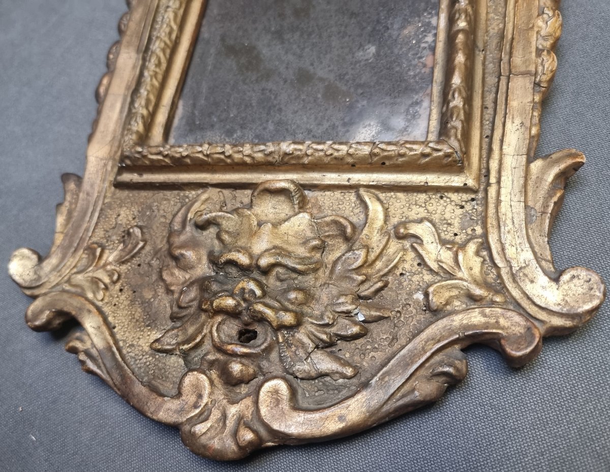 Paire de miroirs d'une extrême rareté – Rome, XVIIe siècle – Baroque-photo-6