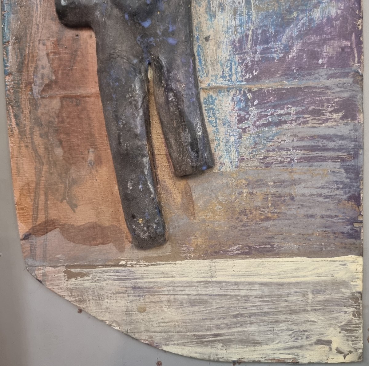 Mixed Media (plaster/terracotta On Plywood) — Work By Bruno Ceccobelli -photo-4