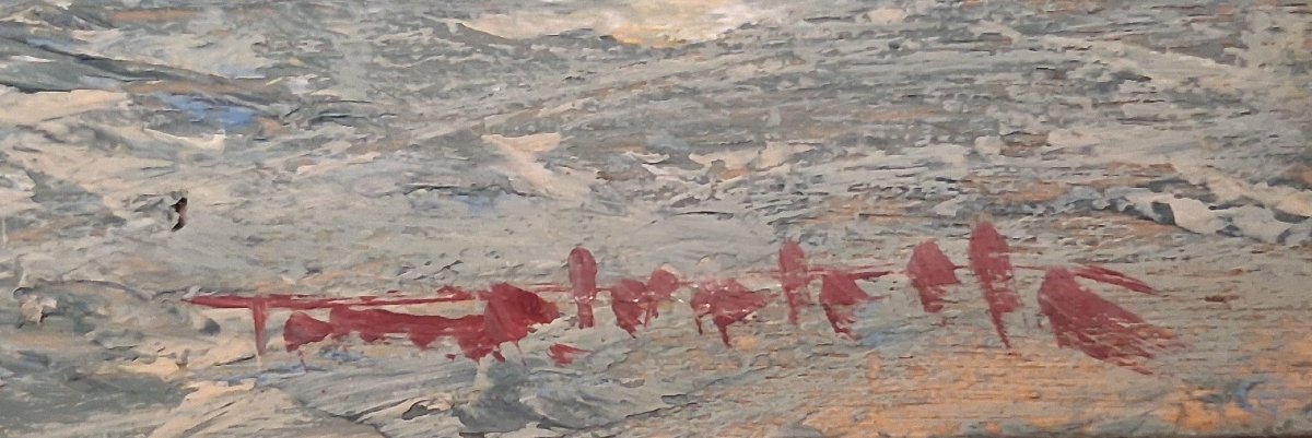  PAIRE DE TABLEAUX - HUILE SUR CONTREPLAQUÉ - MARINES - FAUSTO PRATELLA (NAPLES 1888-1964)-photo-3
