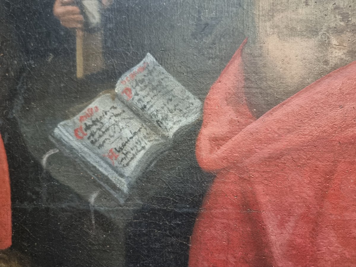 Peinture à l'huile sur toile – Saint Jérôme – Italie centrale, XVIIe siècle-photo-1