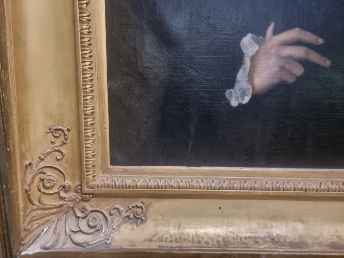 Oil On Canvas - Portrait Of A Papal Guard - First Half Of The 19th Century-photo-2