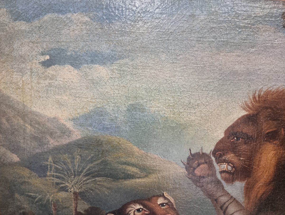 Huile sur toile - Animaux - France, seconde moitié du XIXe siècle-photo-3