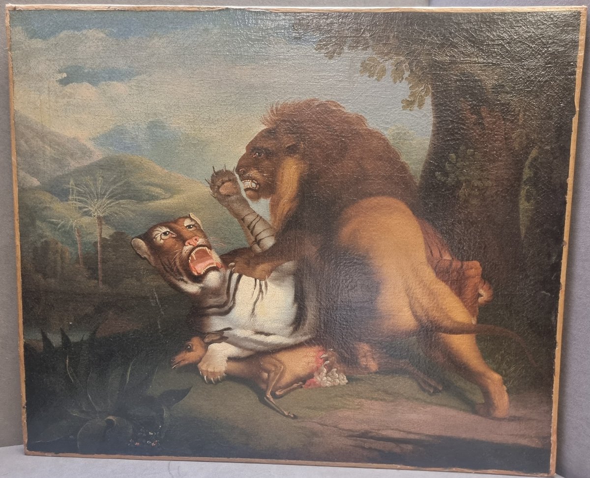 Huile sur toile - Animaux - France, seconde moitié du XIXe siècle