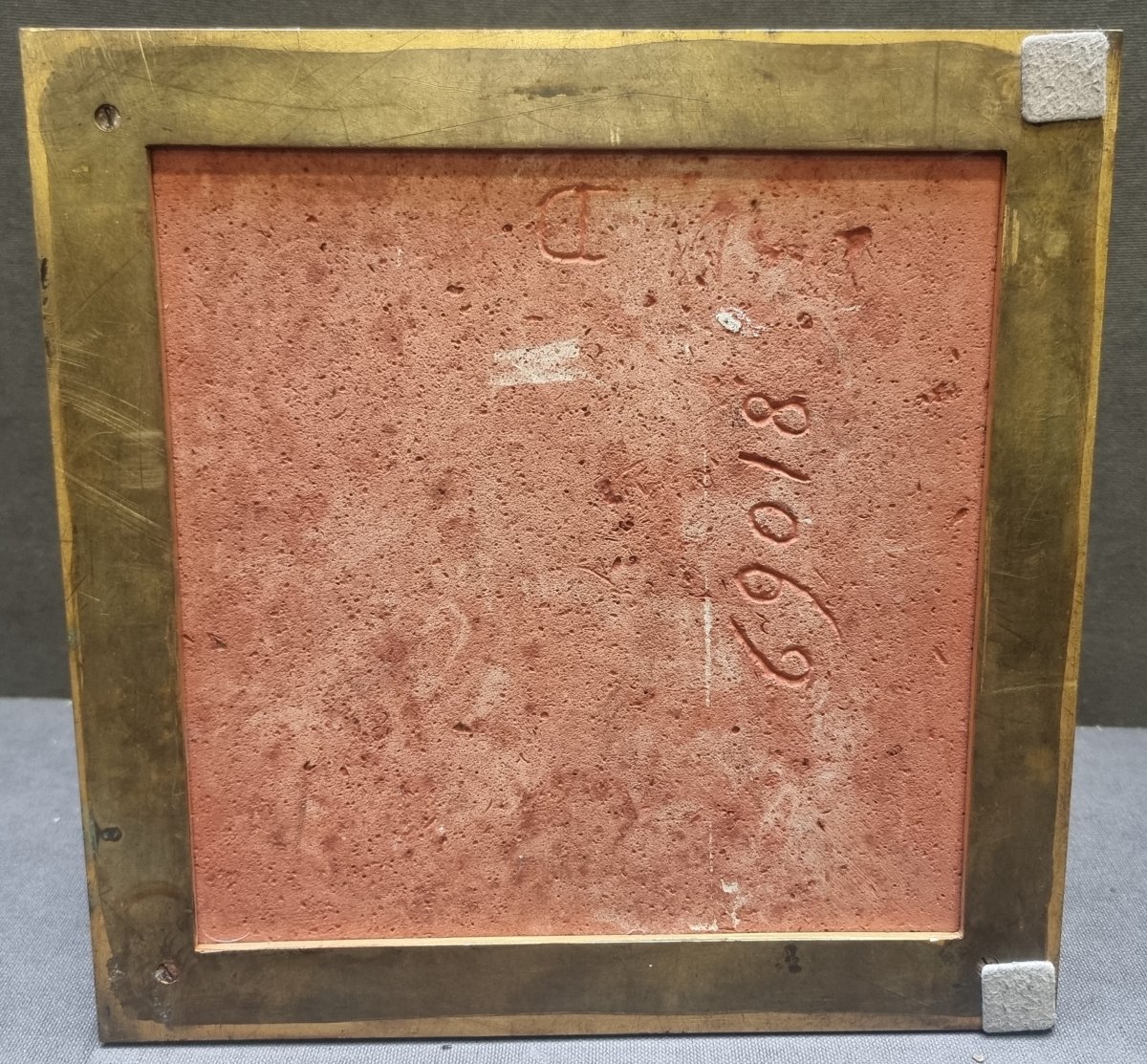Socle en marbre rouge de France avec plateau supérieur pivotant - NAPOLEON III-photo-1