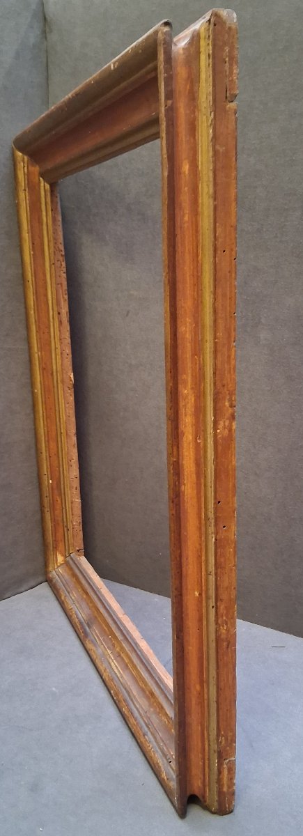 Cadre en bois dorée et laquée - Salvador Rosa - XVIIIe siècle-photo-4