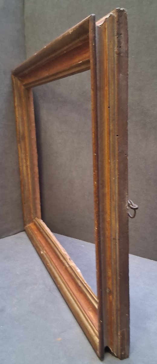 Cadre en bois dorée et laquée - Salvador Rosa - XVIIIe siècle-photo-2
