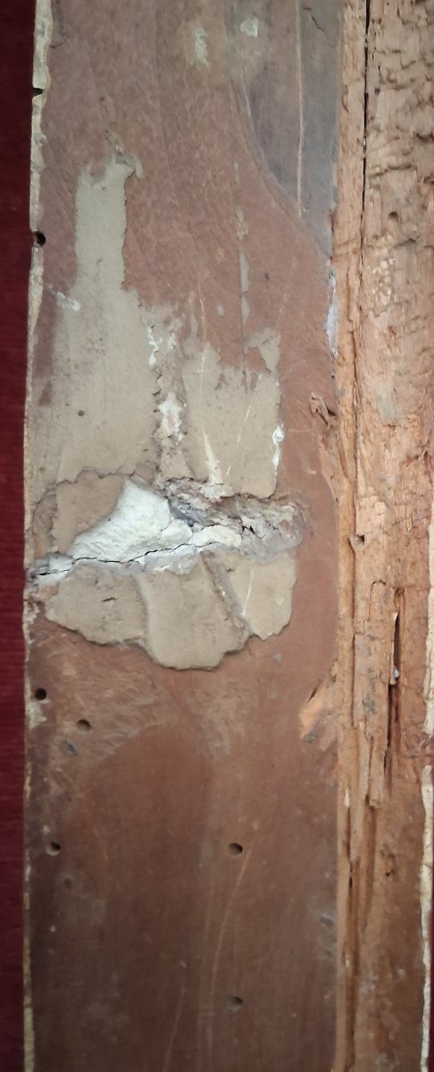 Cadre en bois dorée et laquée - Salvador Rosa - XVIIIe siècle-photo-3