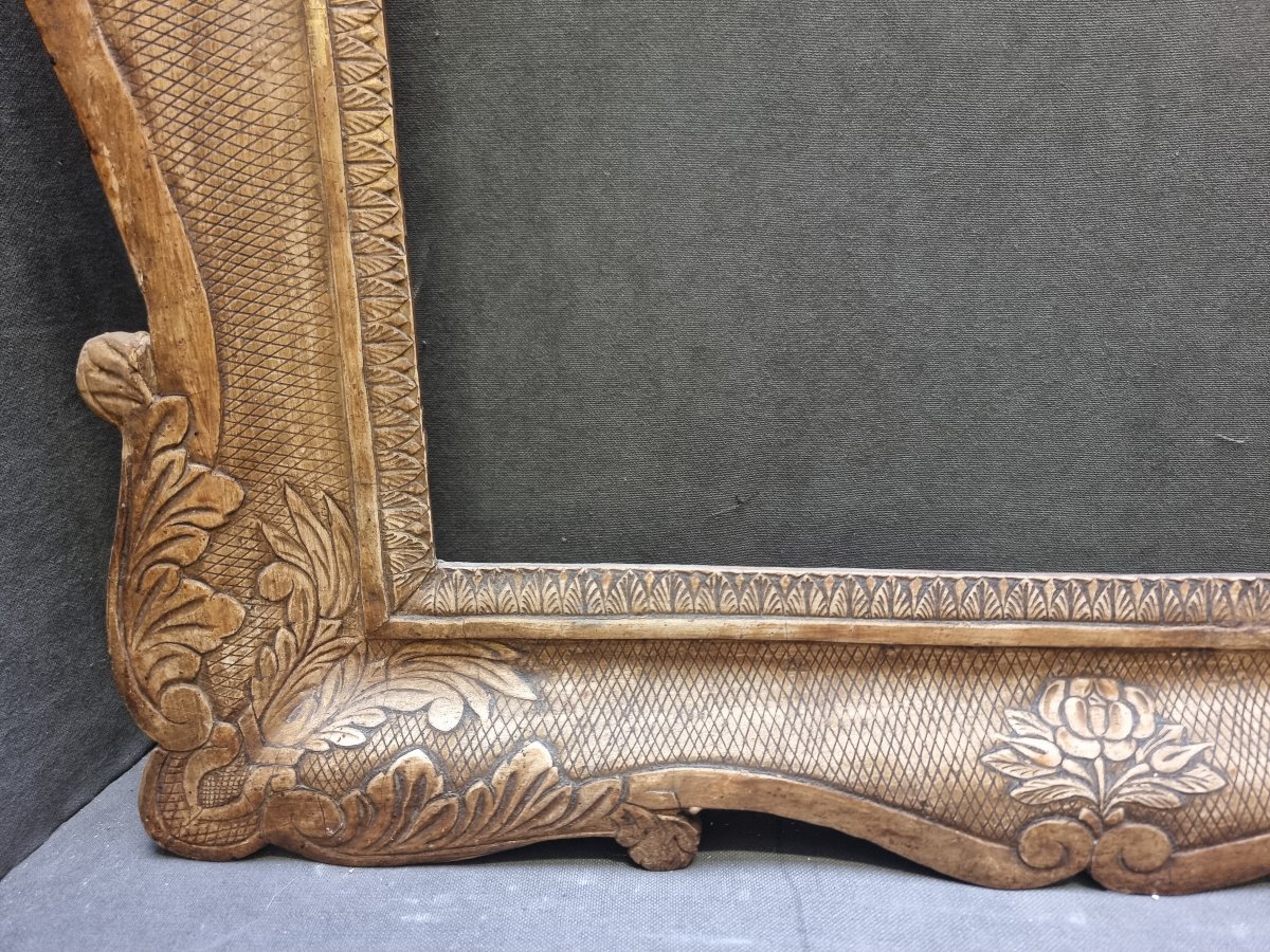 Golden Tray-shaped Frame  - Southern Italy, Early 19th Century-photo-2