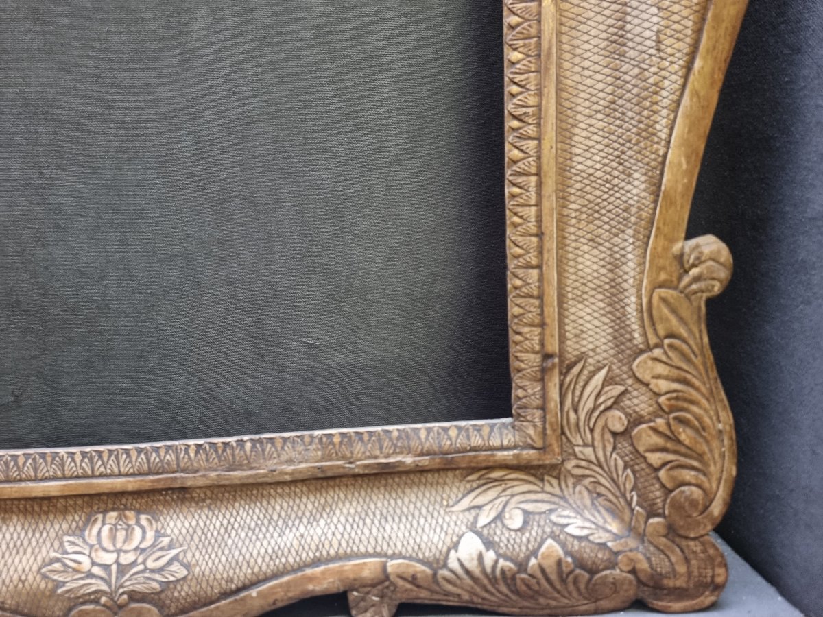 Golden Tray-shaped Frame  - Southern Italy, Early 19th Century-photo-3
