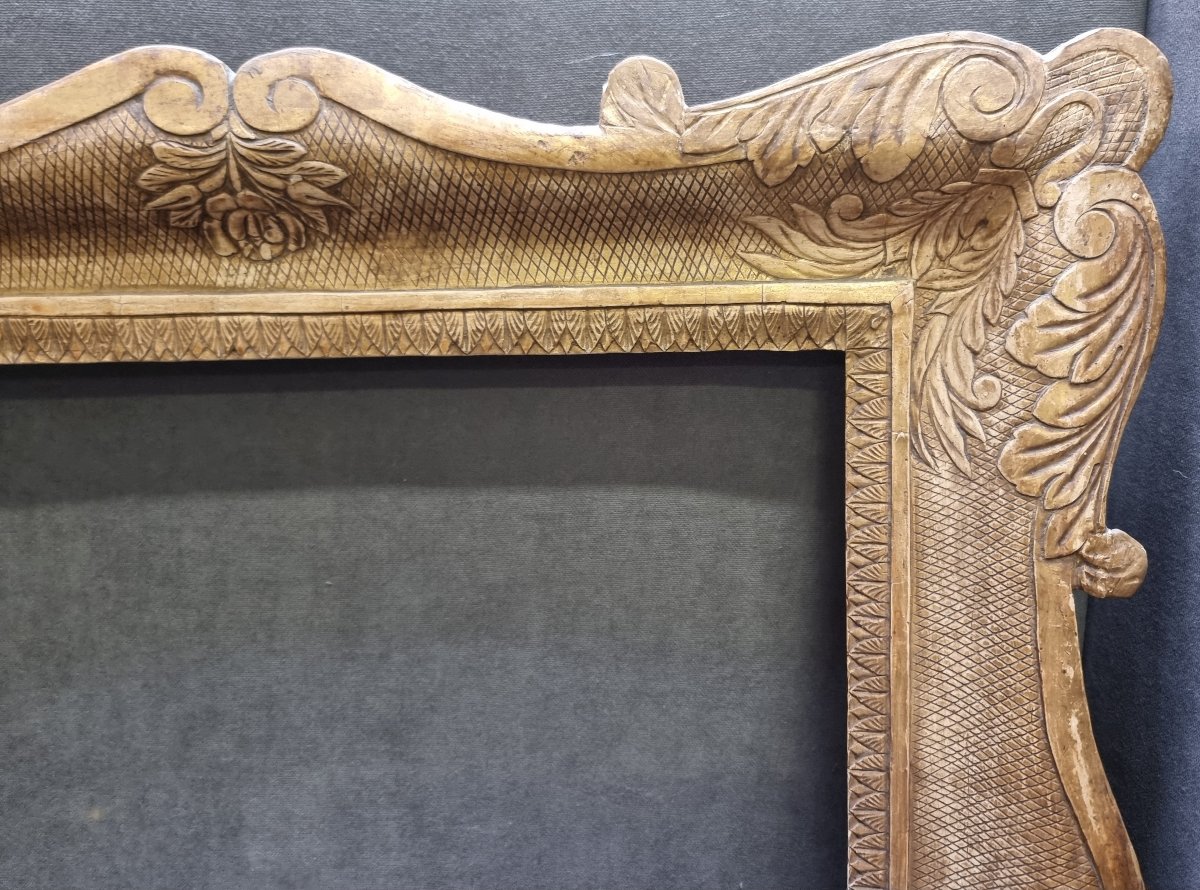 Golden Tray-shaped Frame  - Southern Italy, Early 19th Century-photo-4