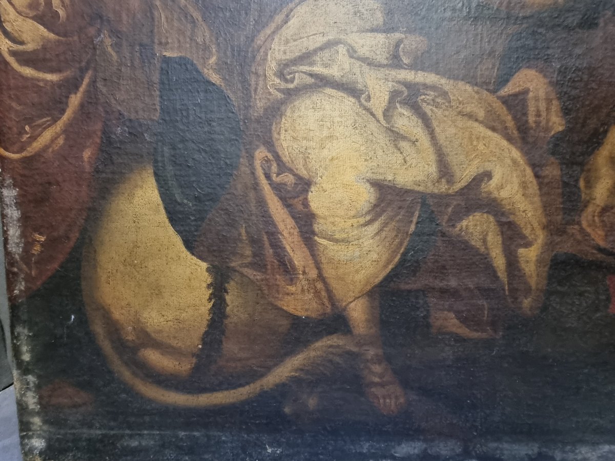 Oil On Canvas - Allegory Of Europe, 17th-century Copy From The Veronese School-photo-2