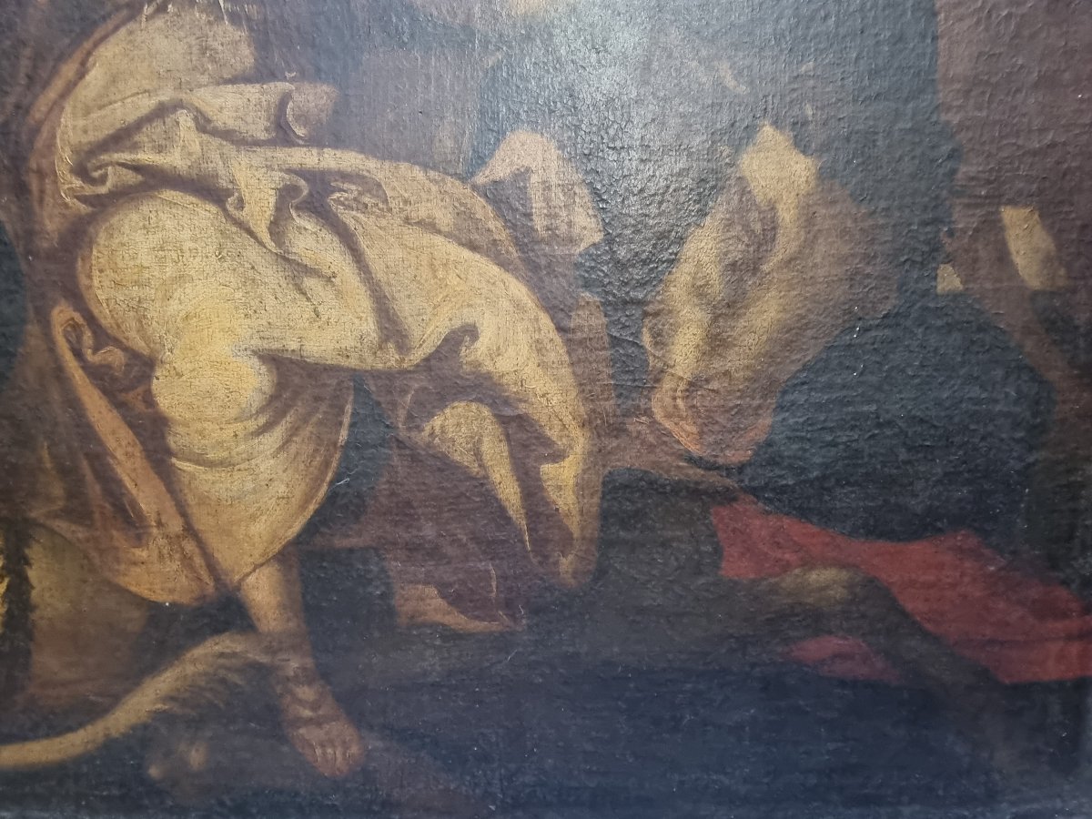 Oil On Canvas - Allegory Of Europe, 17th-century Copy From The Veronese School-photo-3