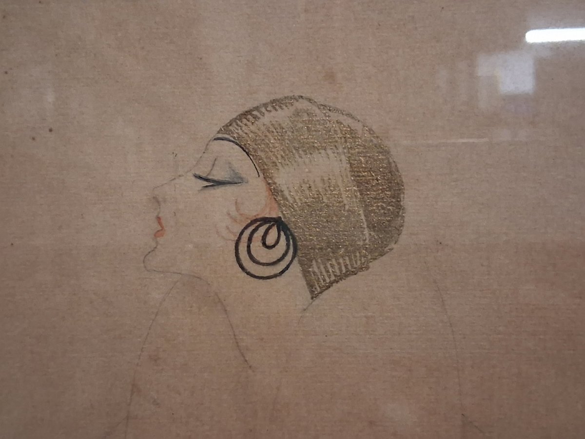 Woman In Watercolor, 1921 - John Guida (1888-1965)-photo-2
