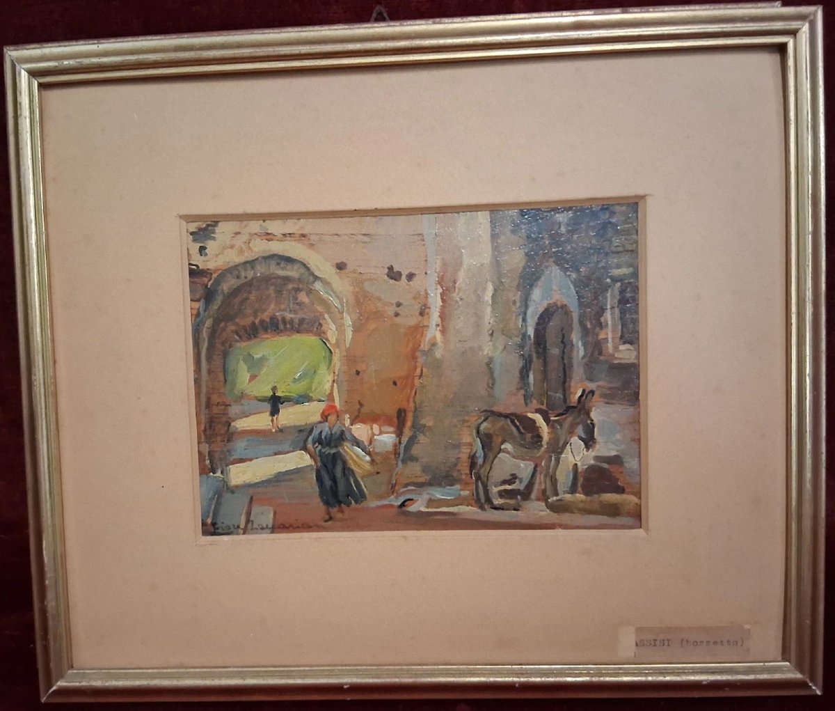 PAIRE DE TABLEAUX À L'HUILE -  FIORE BRUSTOLIN ZACCARIAN (1901-1995)-photo-3