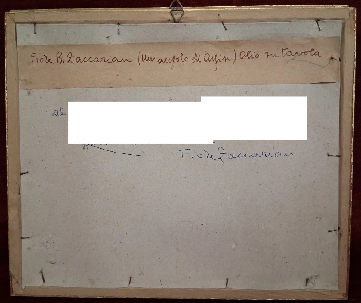 PAIRE DE TABLEAUX À L'HUILE -  FIORE BRUSTOLIN ZACCARIAN (1901-1995)-photo-5