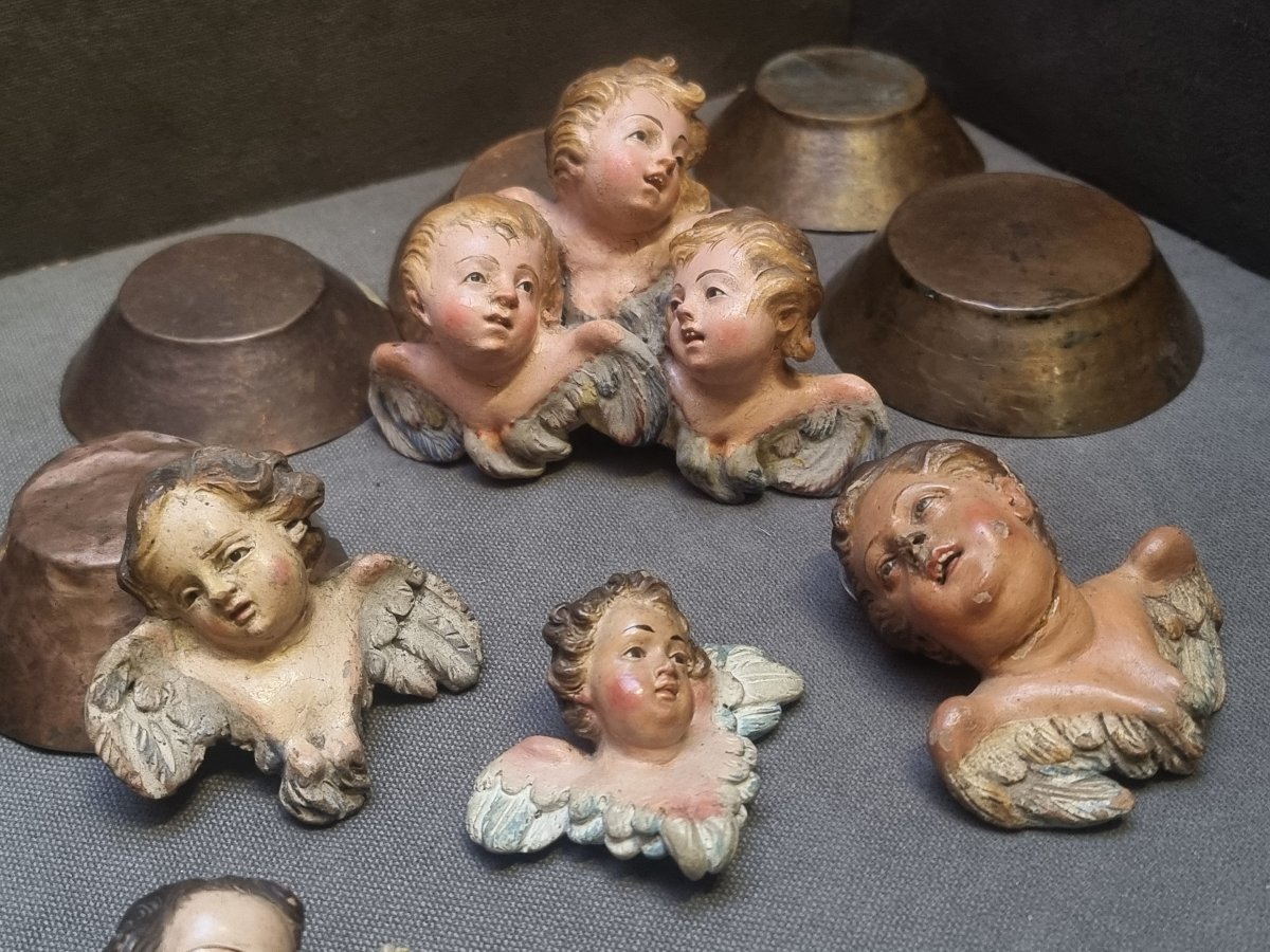 Lot Of Neapolitan Nativity Scene Figures From The 18th Century To The Early 20th Century-photo-7