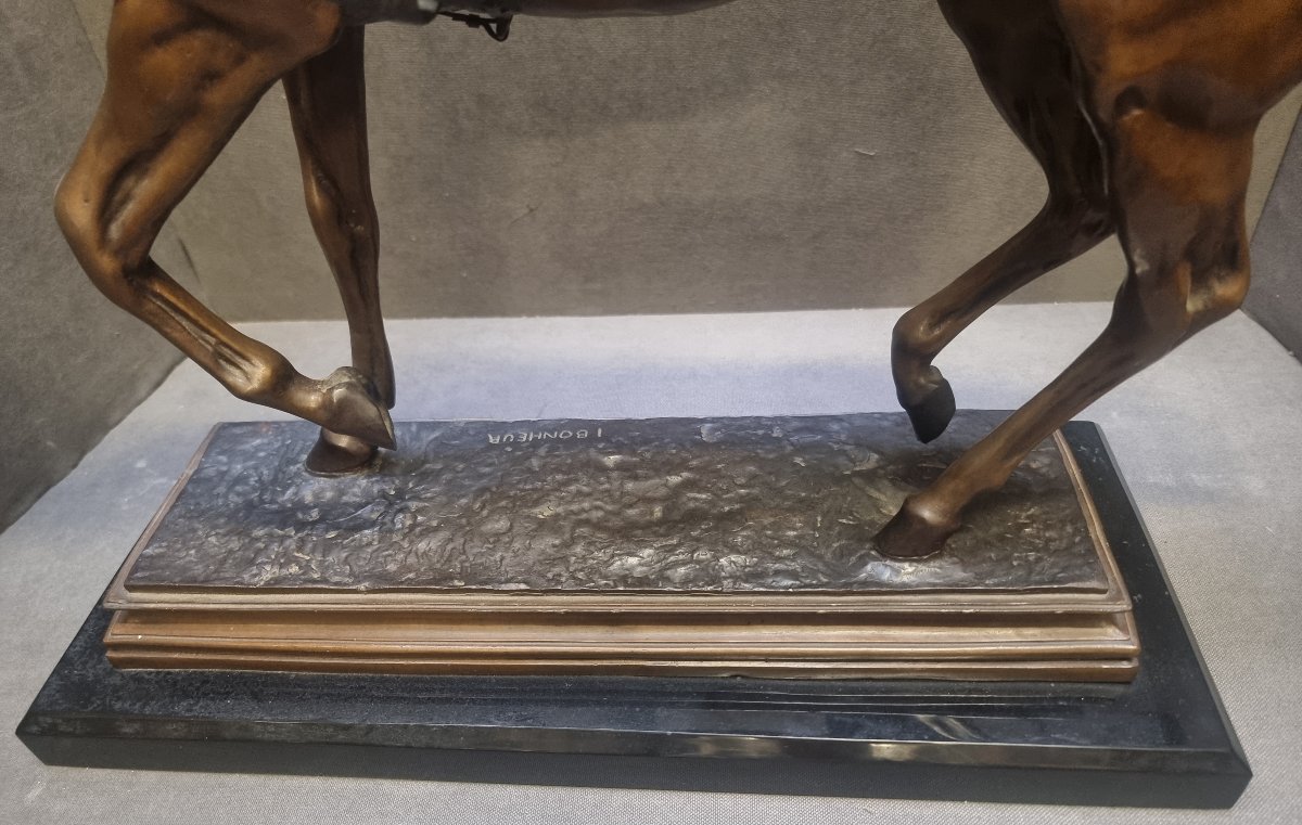 Sculpture en bronze – « Le Grand Jockey » modèle d'Isidore Bonheur (1827–1901)-photo-2