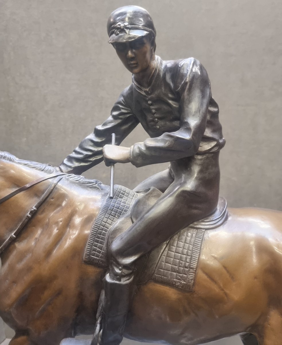 Sculpture en bronze – « Le Grand Jockey » modèle d'Isidore Bonheur (1827–1901)-photo-3