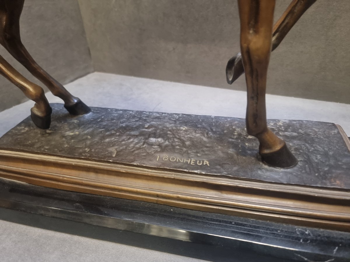 Sculpture en bronze – « Le Grand Jockey » modèle d'Isidore Bonheur (1827–1901)-photo-3