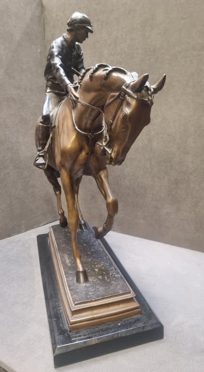 Sculpture en bronze – « Le Grand Jockey » modèle d'Isidore Bonheur (1827–1901)-photo-6