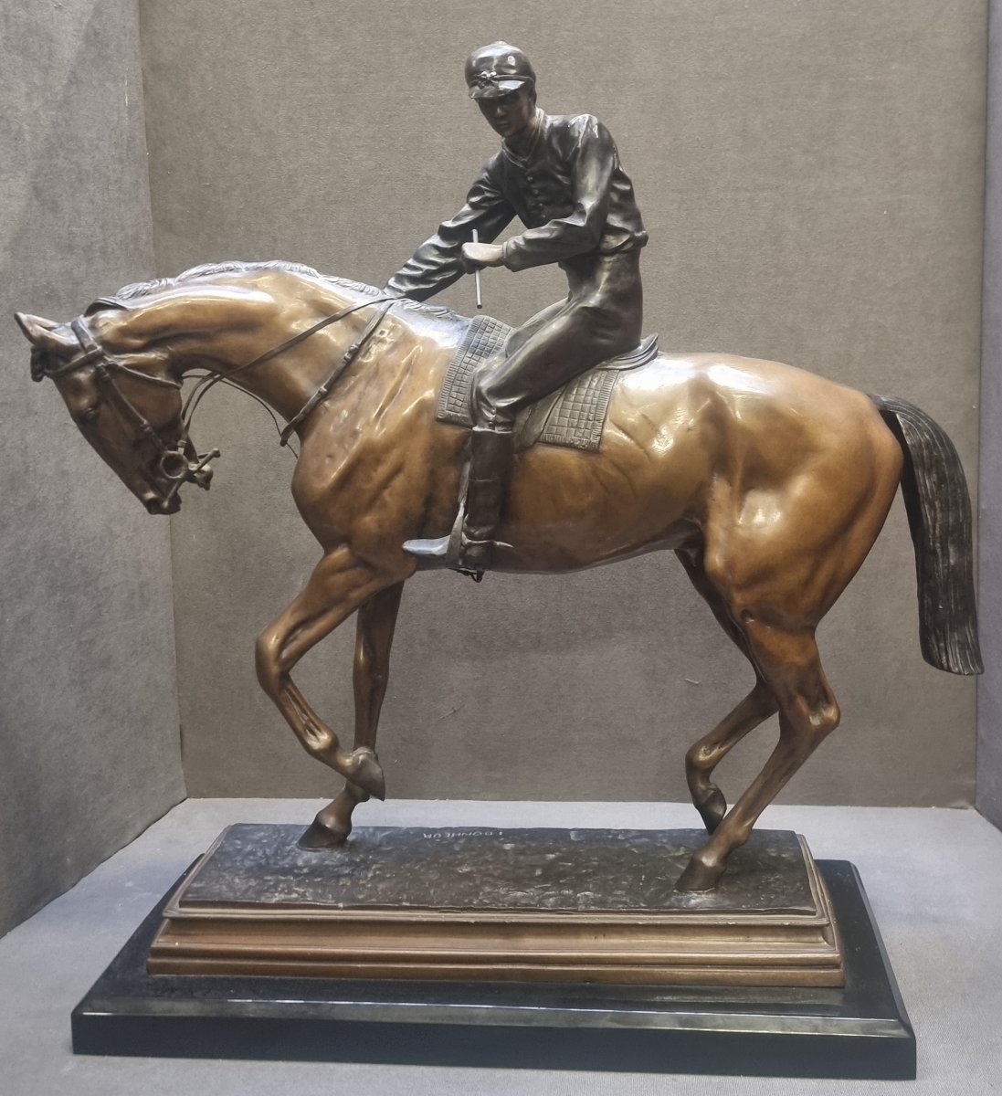 Sculpture en bronze – « Le Grand Jockey » modèle d'Isidore Bonheur (1827–1901)