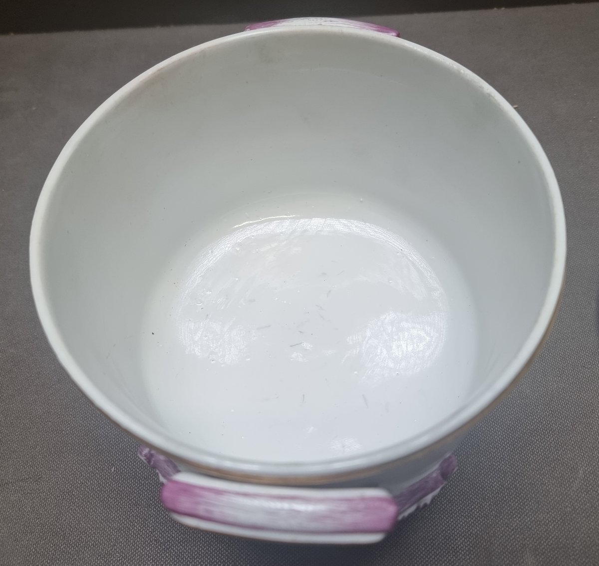 Glacière en porcelaine polychrome – Manufacture Ginori – Début du XIXe siècle-photo-2