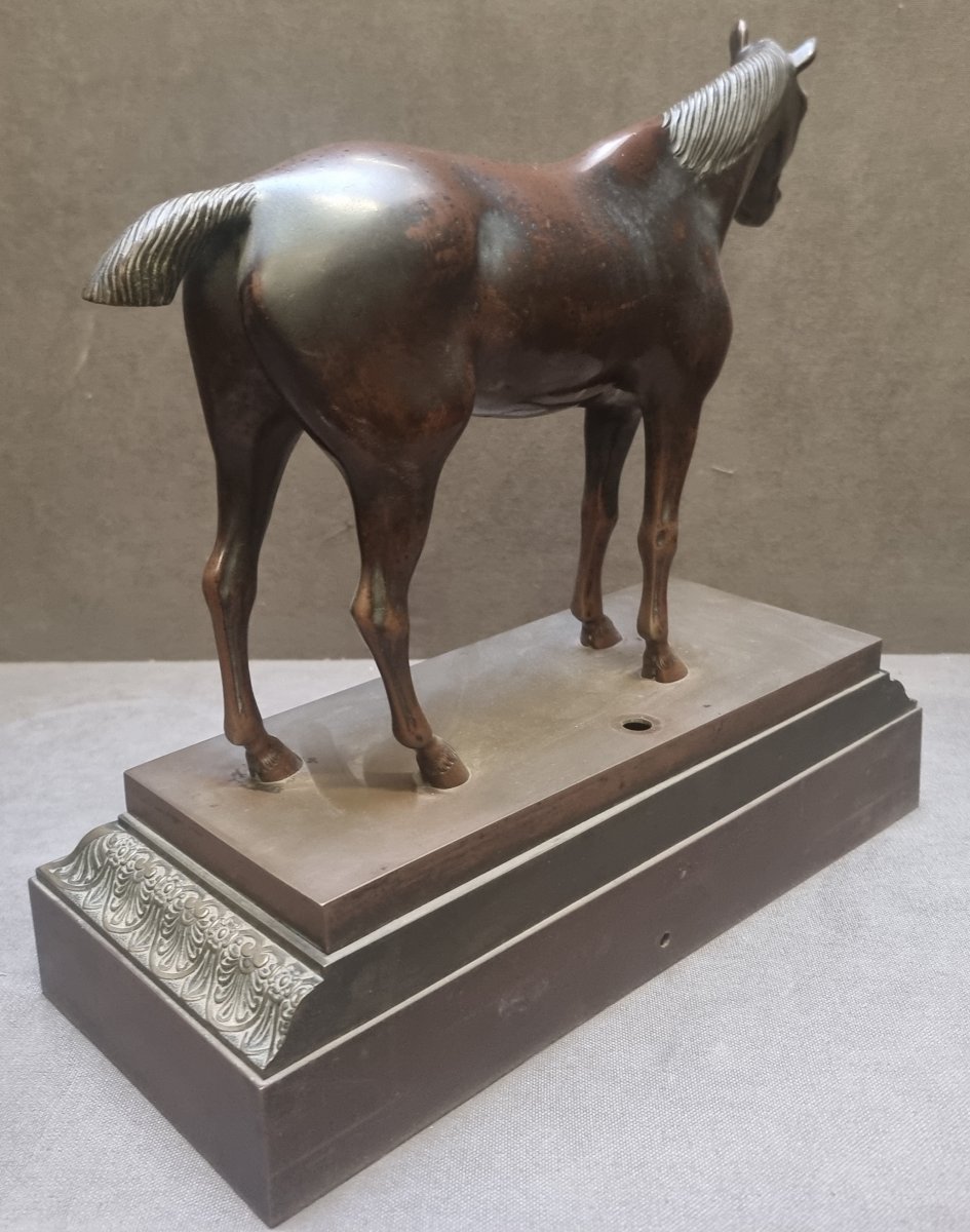 Modèle de cheval de course en bronze – Première moitié du XIXe siècle (Charles X)-photo-1