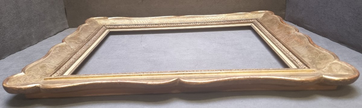 Gold-plated Tray-shaped Frame, Made Of Pure Gold, Southern Italy, First Half Of The 19th Century-photo-2