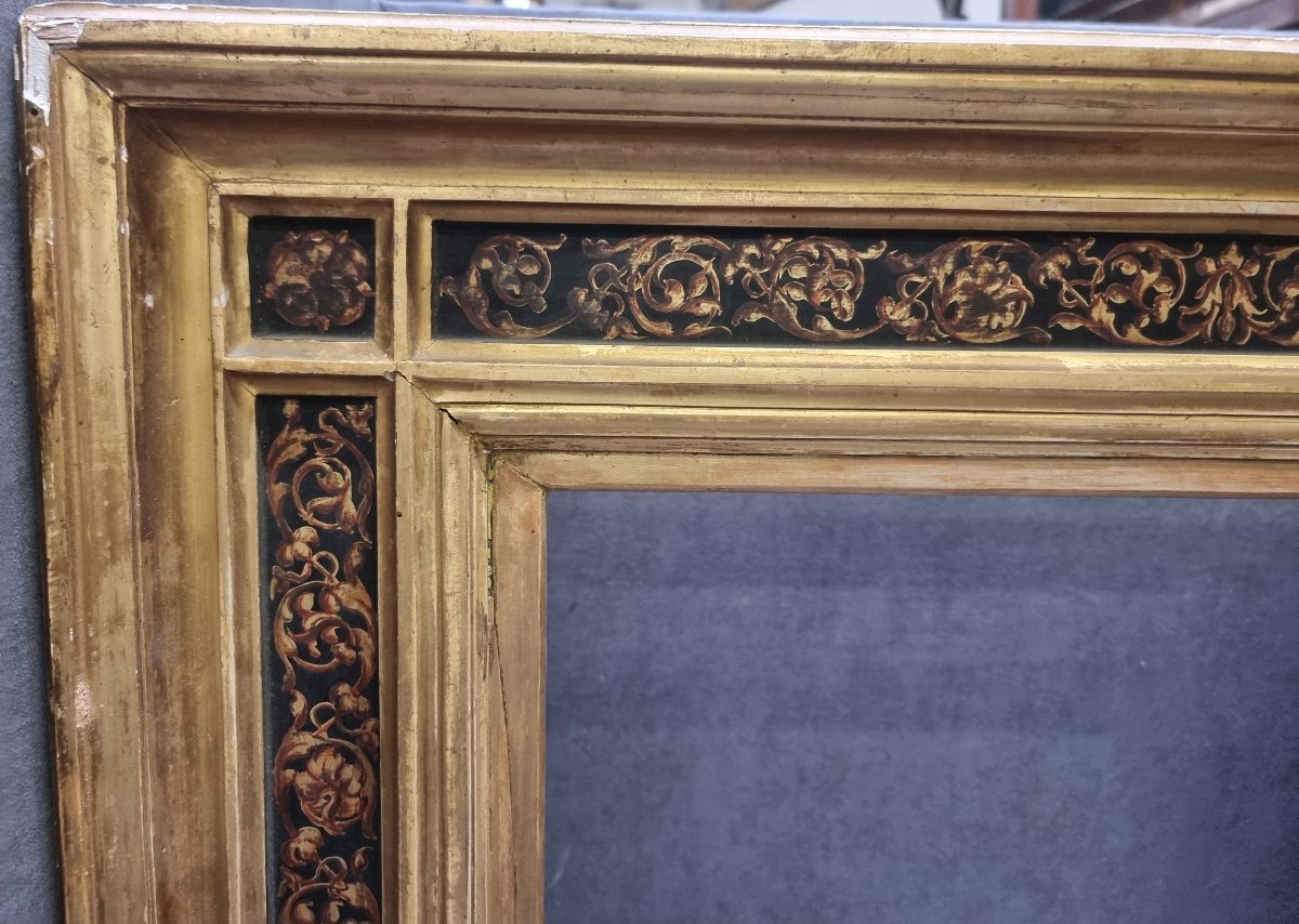 Gold-plated Neo-renaissance Frame - Rome, Second Half Of The 19th Century-photo-1