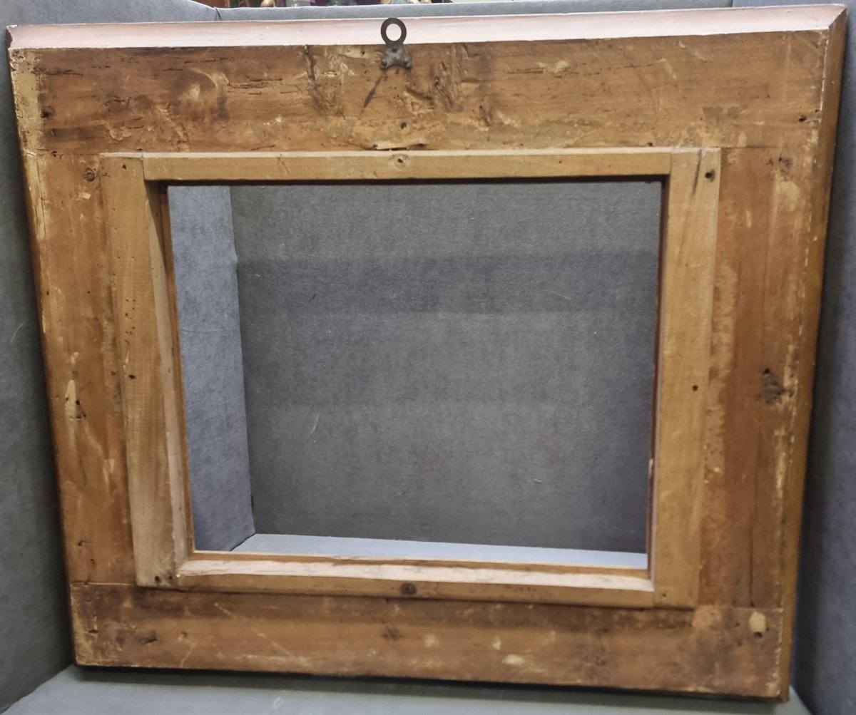 Gold-plated Neo-renaissance Frame - Rome, Second Half Of The 19th Century-photo-2