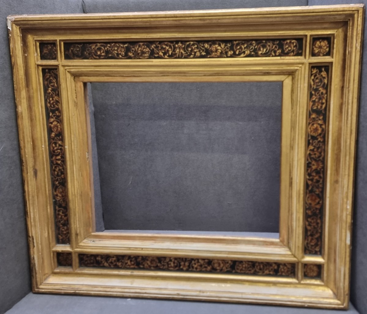 Gold-plated Neo-renaissance Frame - Rome, Second Half Of The 19th Century