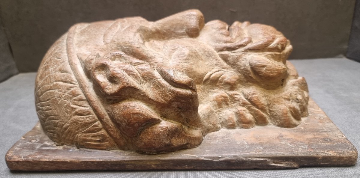 Carved Wooden High-relief (lebanon Cedar) - Homer - 18th Century - Spain-photo-1