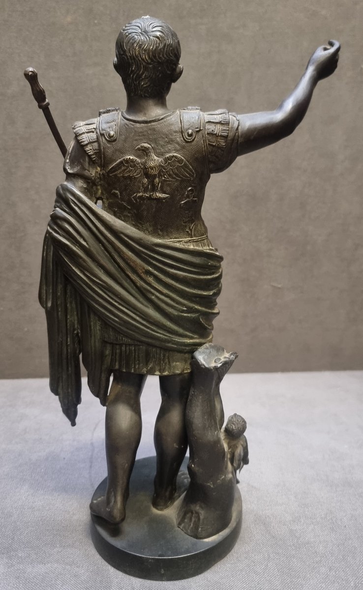 Bronze Sculpture Depicting Emperor Caesar Octavian Augustus-photo-3