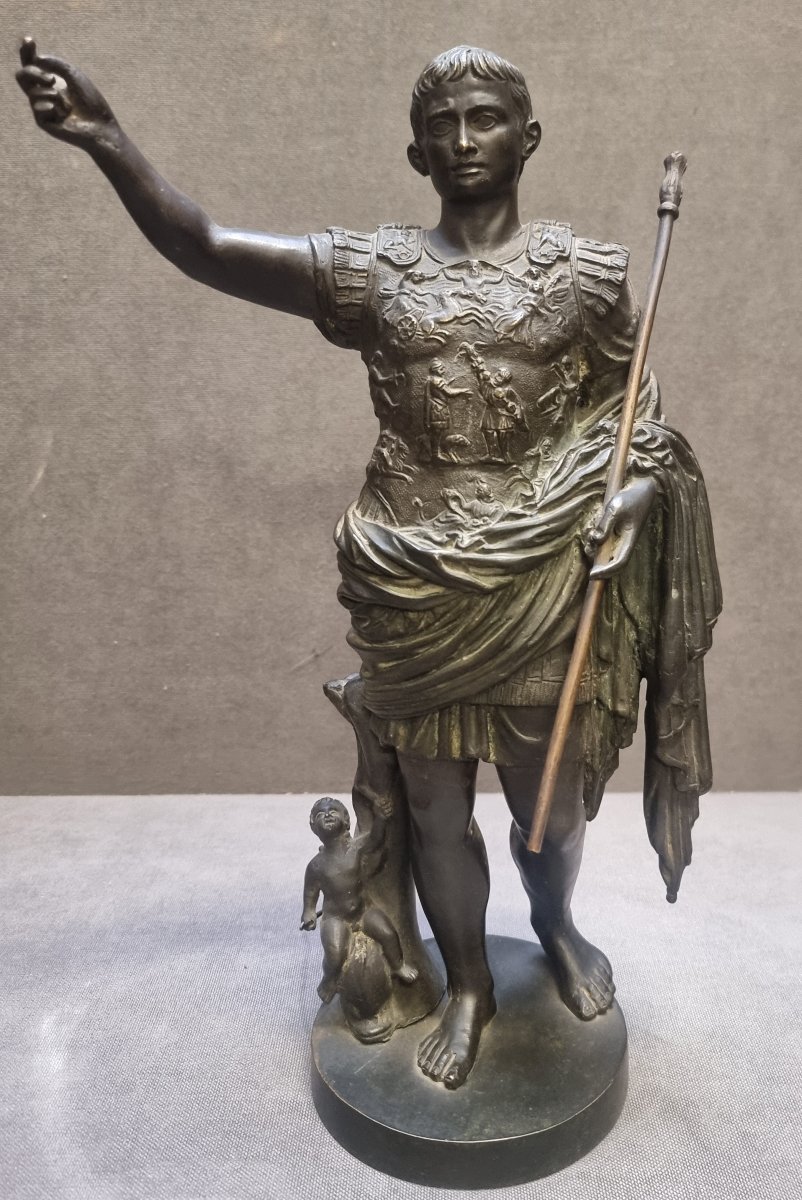Bronze Sculpture Depicting Emperor Caesar Octavian Augustus