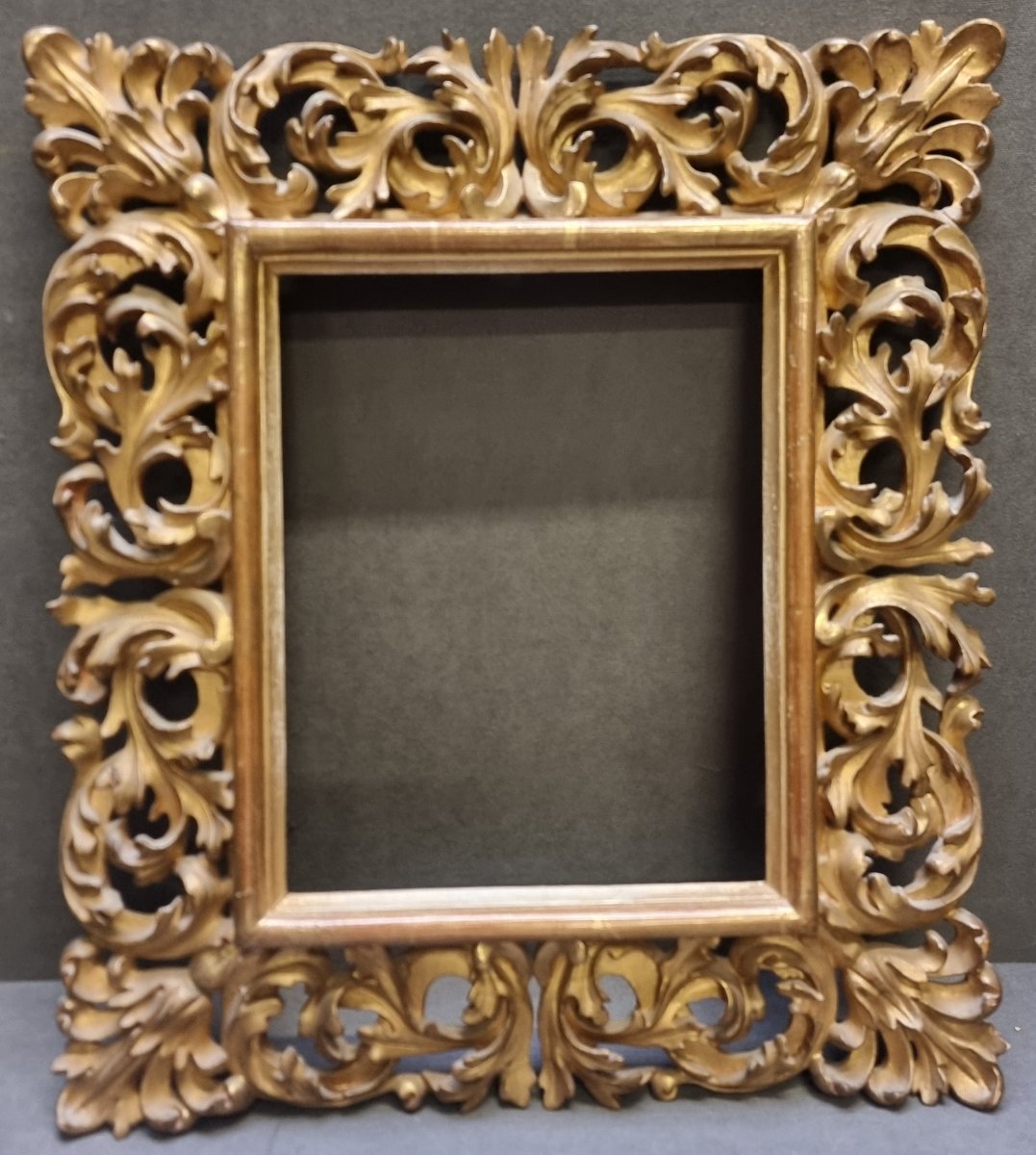 Carved And Gilded Wooden Frame - Florence - 19th Century