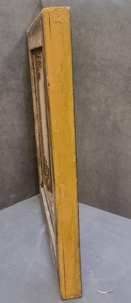 CADRE EN BOIS DORÉ ET LAQUÉ - FRANCE, XIXe SIÈCLE-photo-1