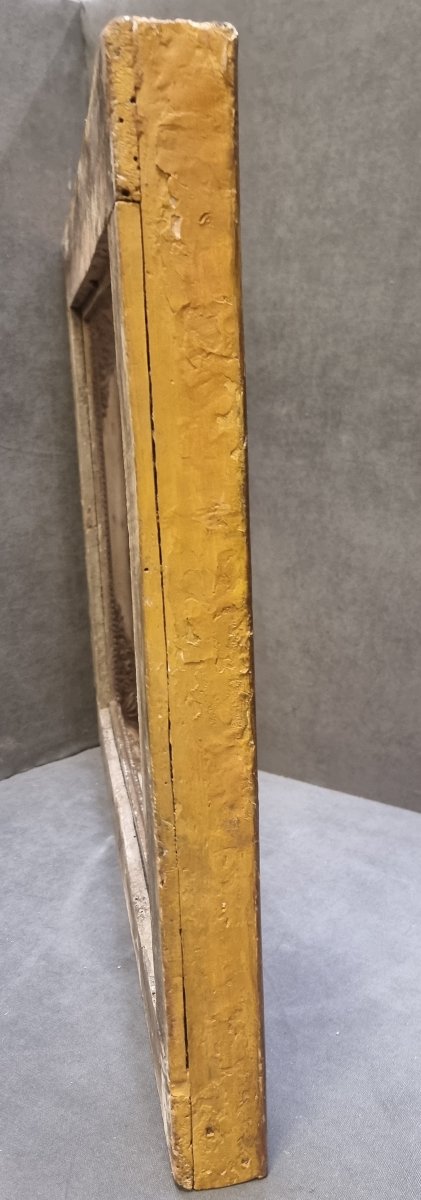 CADRE EN BOIS DORÉ ET LAQUÉ - FRANCE, XIXe SIÈCLE-photo-2