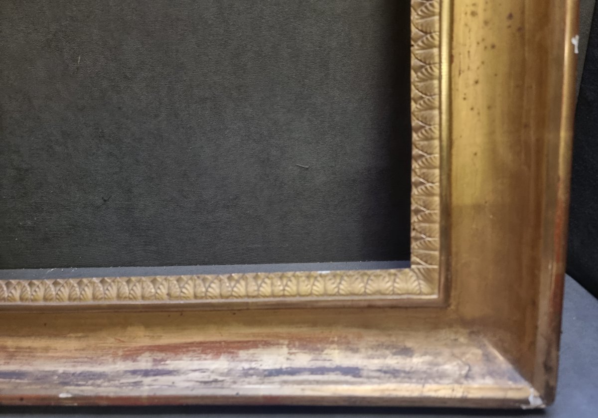 Neoclassical Gilded Wooden Frame - Italy, Early 19th Century-photo-2