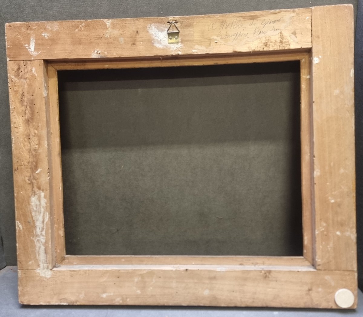 Neoclassical Gilded Wooden Frame - Italy, Early 19th Century-photo-3