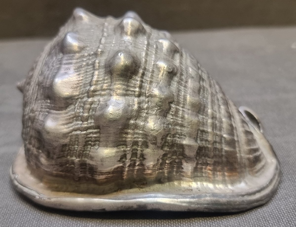 Coquillage recouvert d'argent - Federico Buccellati - Années 1960-photo-3