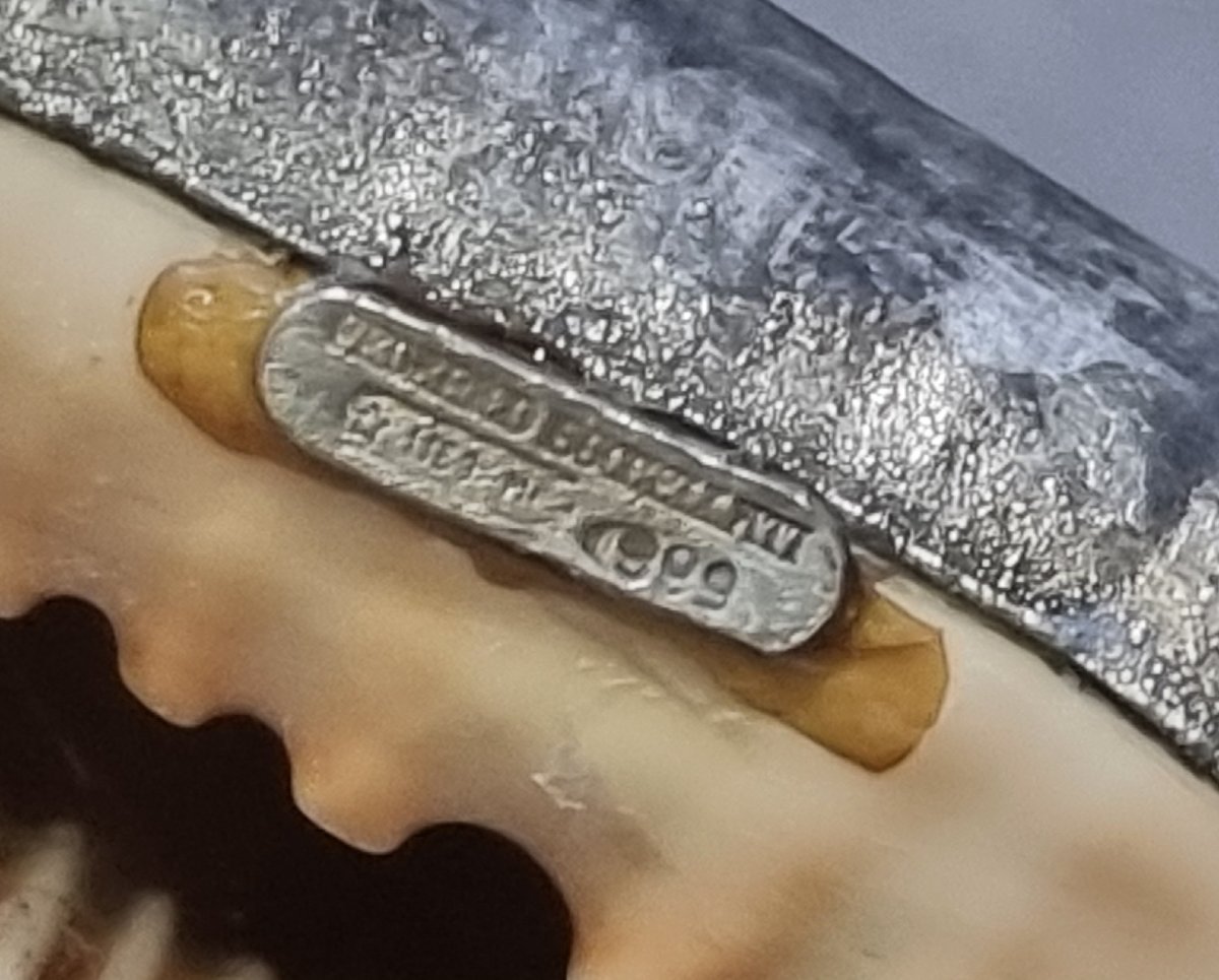 Coquillage recouvert d'argent - Federico Buccellati - Années 1960-photo-3