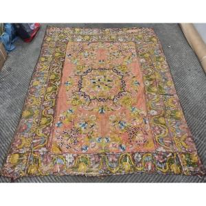 Tissu de soie brodé - XVIIIe siècle - 230 x 170 cm