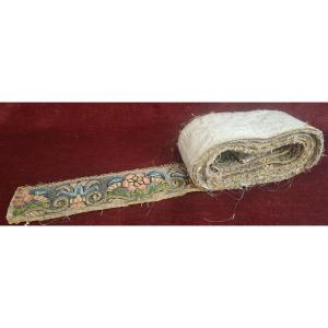 Lambrequin brodé - Italie du Sud – XVIIe siècle (daté du 15 mai 1670)