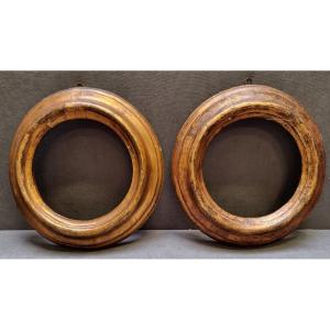 Pair Of Carved And Silver-plated Wooden Frames - Early 18th Century - Southern Italy