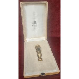 POINÇON EN ARGENT VERMEIL - FABERGE - SECONDE MOITIÉ DU XXe SIÈCLE