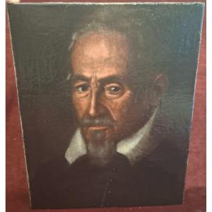 Oil Painting On Canvas - Portrait Of A Man - Northern Italy - Early 17th Century