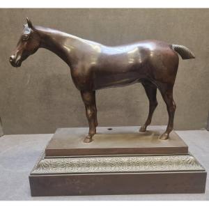 Modèle de cheval de course en bronze – Première moitié du XIXe siècle (Charles X)